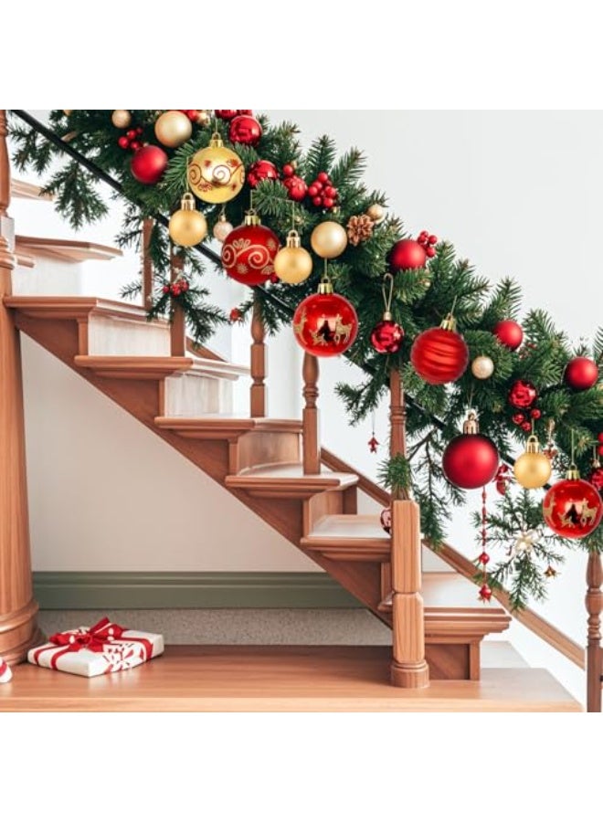 42pcs  Balls Decoration, Shatterproof  Balls Set,  DIY Hanging Balls Decoration for  Tree, Shop Window,  Party - Image 4